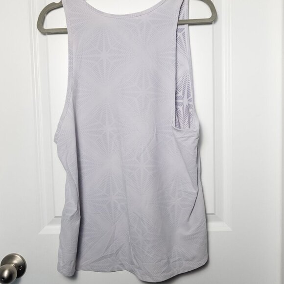 Under Armour Heat Gear Tank - L White/Grey Print - Picture 2 of 4